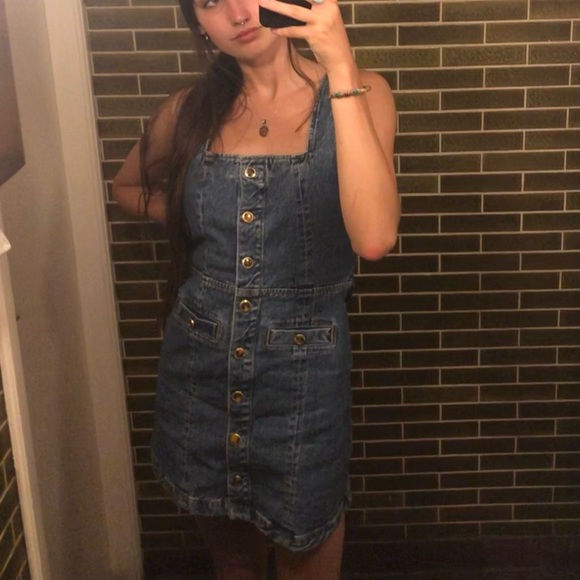 Denim Reformation Short Dress - Picture 5 of 5